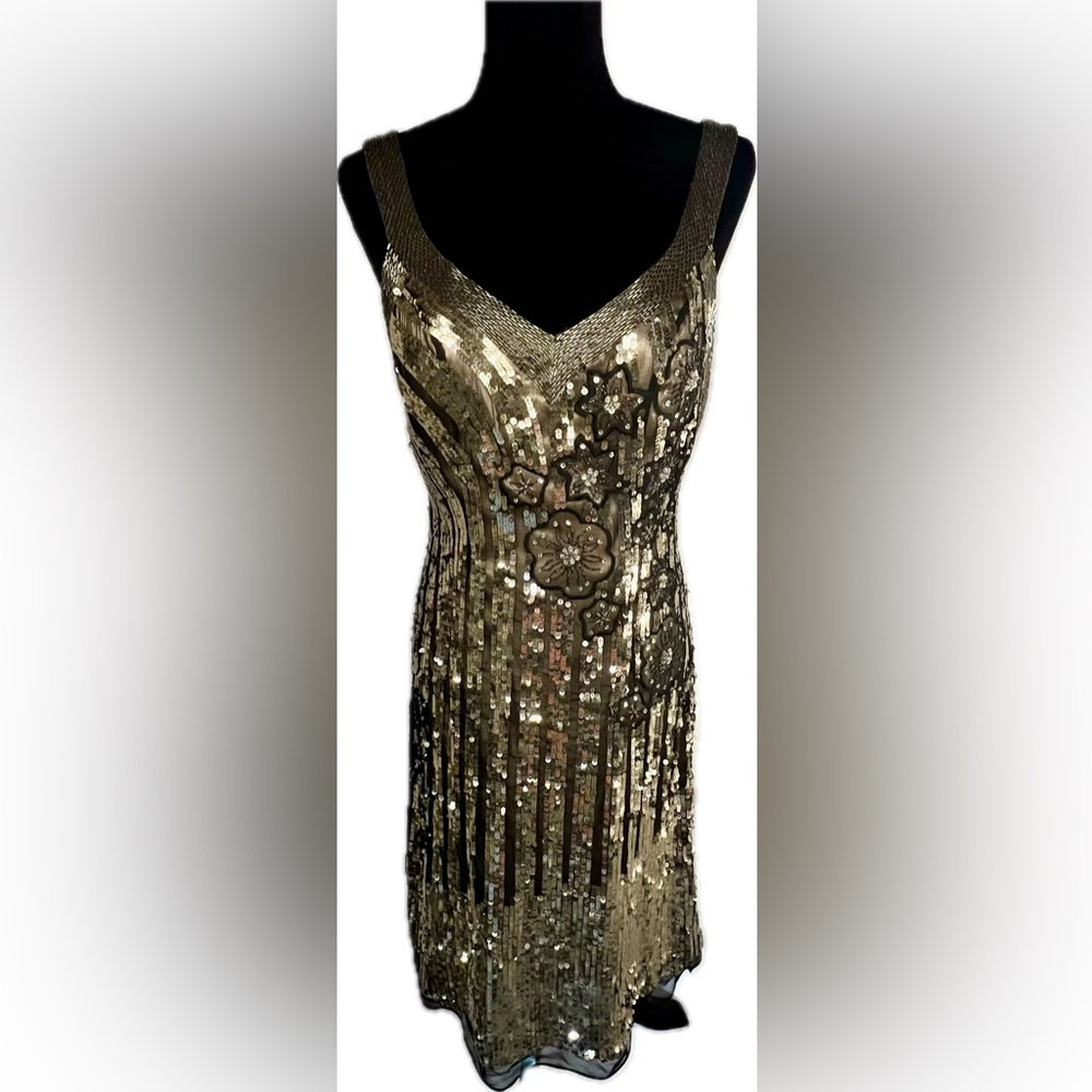 Bicici Silk Sequin Embellished Dress XS